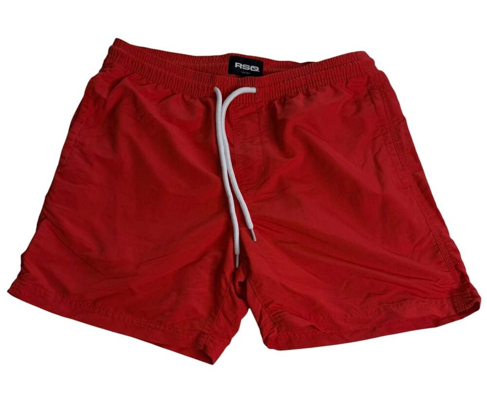 RSQ Men's Orange Nylon Shorts Size M